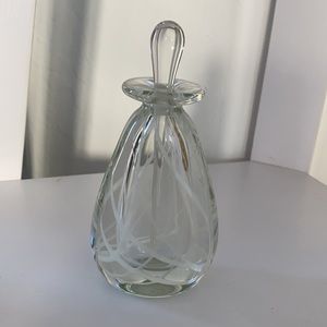 Beautiful heavy Murano glass perfume bottle